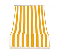 Tenda da sole tessuto resistente per esterno, Terrazzo, con anelli lavabile frange pizzo, da Balcone - Giallo - 280x295 cm