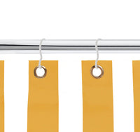 Tenda da sole tessuto resistente per esterno, Terrazzo, con anelli lavabile frange pizzo, da Balcone - Giallo - 140x250 cm
