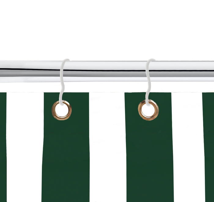 Tenda da sole tessuto resistente per esterno, Terrazzo, con anelli lavabile frange pizzo, da Balcone - Verde - 200x295 cm