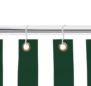 Tenda da sole tessuto resistente per esterno, Terrazzo, con anelli lavabile frange pizzo, da Balcone - Verde - 140x300 cm