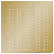 Testa Doccia a Pioggia in Acciaio Inox 50x50 cm Quadrata Oro 147712