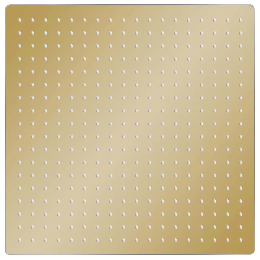 Testa Doccia a Pioggia in Acciaio Inox 50x50 cm Quadrata Oro 147712