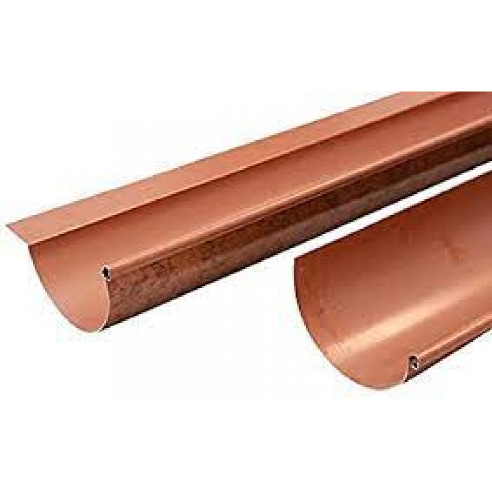 Gronda alluminio pat.rame 4mt grondaie sp.0,8 280 c b sv330