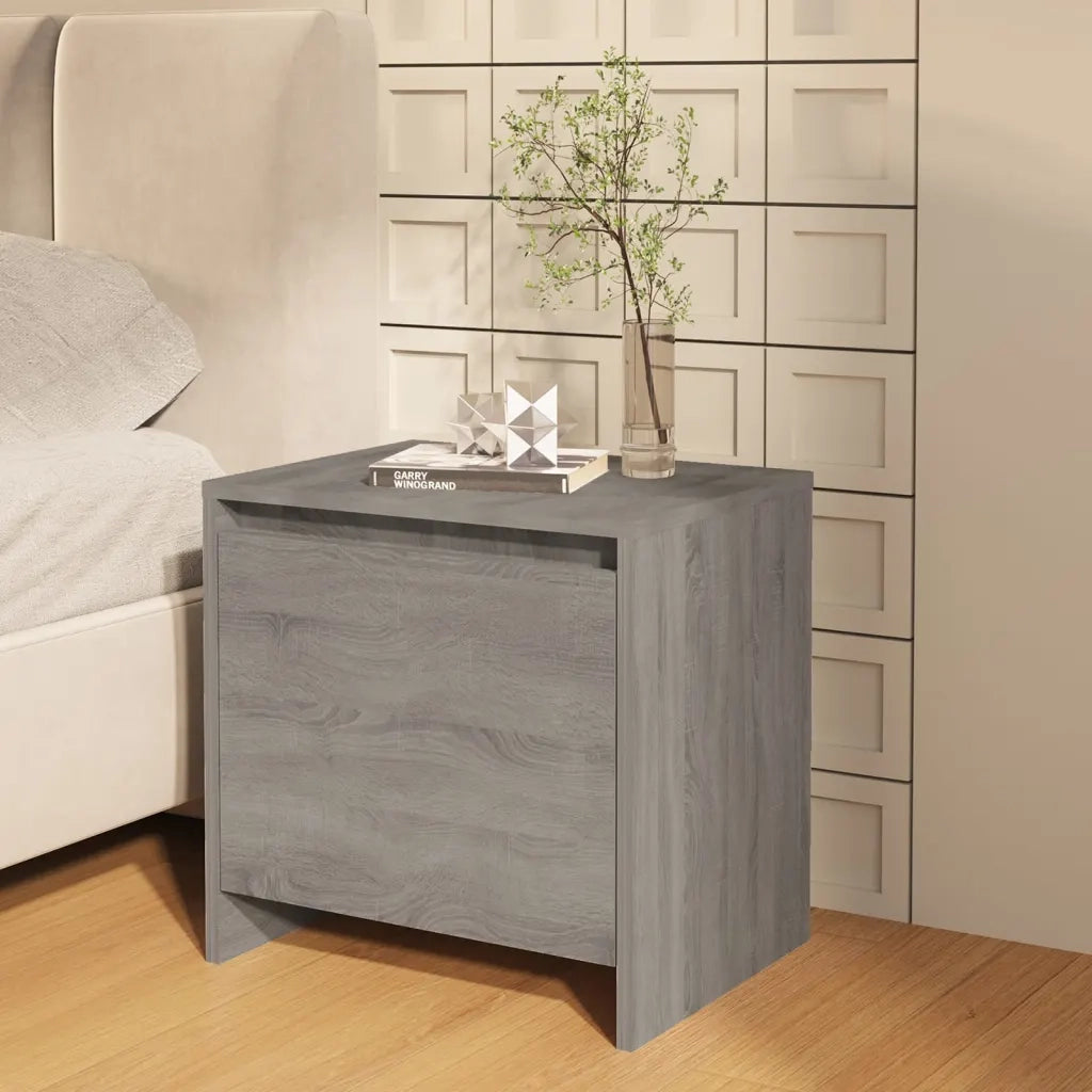 Comodini 2 pz Grigio Sonoma 45x34x44,5 cm in Truciolato 813047