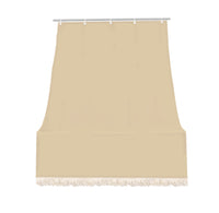 Tenda da sole tessuto resistente per balcone con anelli lavabile a caduta - Beige - 140x250 cm