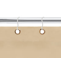 Tenda da sole tessuto resistente per balcone con anelli lavabile a caduta - Beige - 140x350 cm