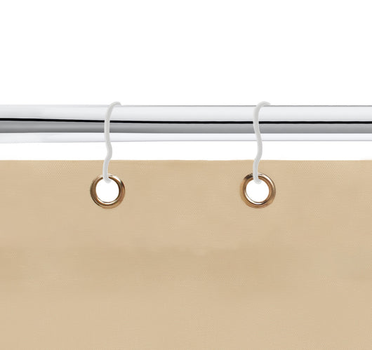 Tenda da sole tessuto resistente per balcone con anelli lavabile a caduta - Beige - 200x295 cm