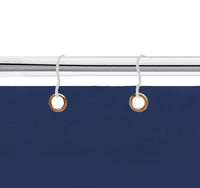 Tenda da sole tessuto resistente per balcone con anelli lavabile a caduta - Blu - 140x250 cm