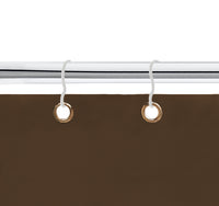 Tenda da sole tessuto resistente per balcone con anelli lavabile a caduta - Marrone - 200x295 cm