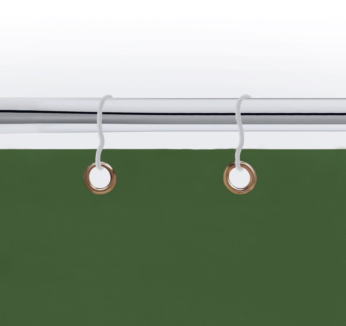 Tenda da sole tessuto resistente per balcone con anelli lavabile a caduta - Verde - 140x250 cm