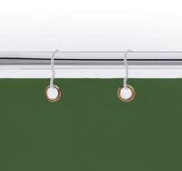 Tenda da sole tessuto resistente per balcone con anelli lavabile a caduta - Verde - 280x295 cm