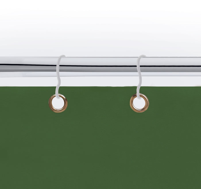 Tenda da sole tessuto resistente per balcone con anelli lavabile a caduta - Verde - 280x295 cm