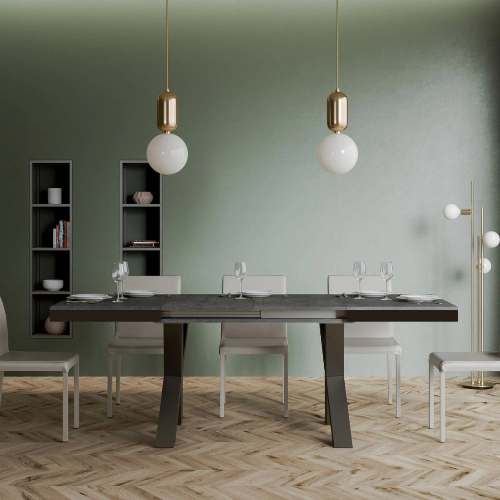 Tavolo Allungabile 120-380x90x77 cm Traffic Evolution Cemento