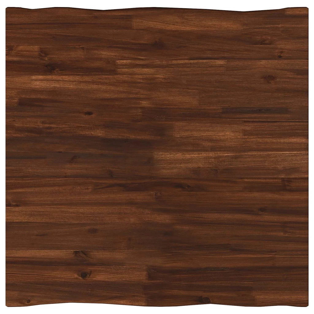 70 x 70 x 75 cm Legno di Acacia Massello Marrone scuro e Nero 937481