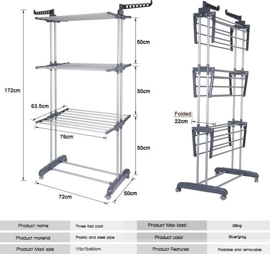 Drogaio Inclinabile Universale - Stendardo per Asciugare -  Pannello per Asciugare per Bagno/Cortile/Camera da Letto/Terrazza - Sostenibile  150 cm x 100 cm.