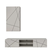 Composizione murale DASH – Mobile TV e modulo a parete – Finitura Cashmere