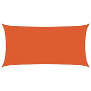 Vela Parasole | Telo Ombra | Vela da ombra 160 g/m2 Rettangolare Arancione 3x6 m in HDPE