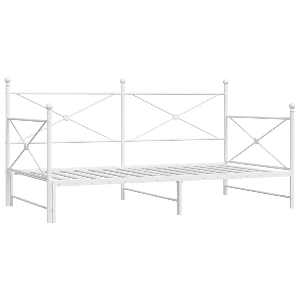 Divano Letto Estraibile senza Materasso 107x203 cm in Acciaio 4104692