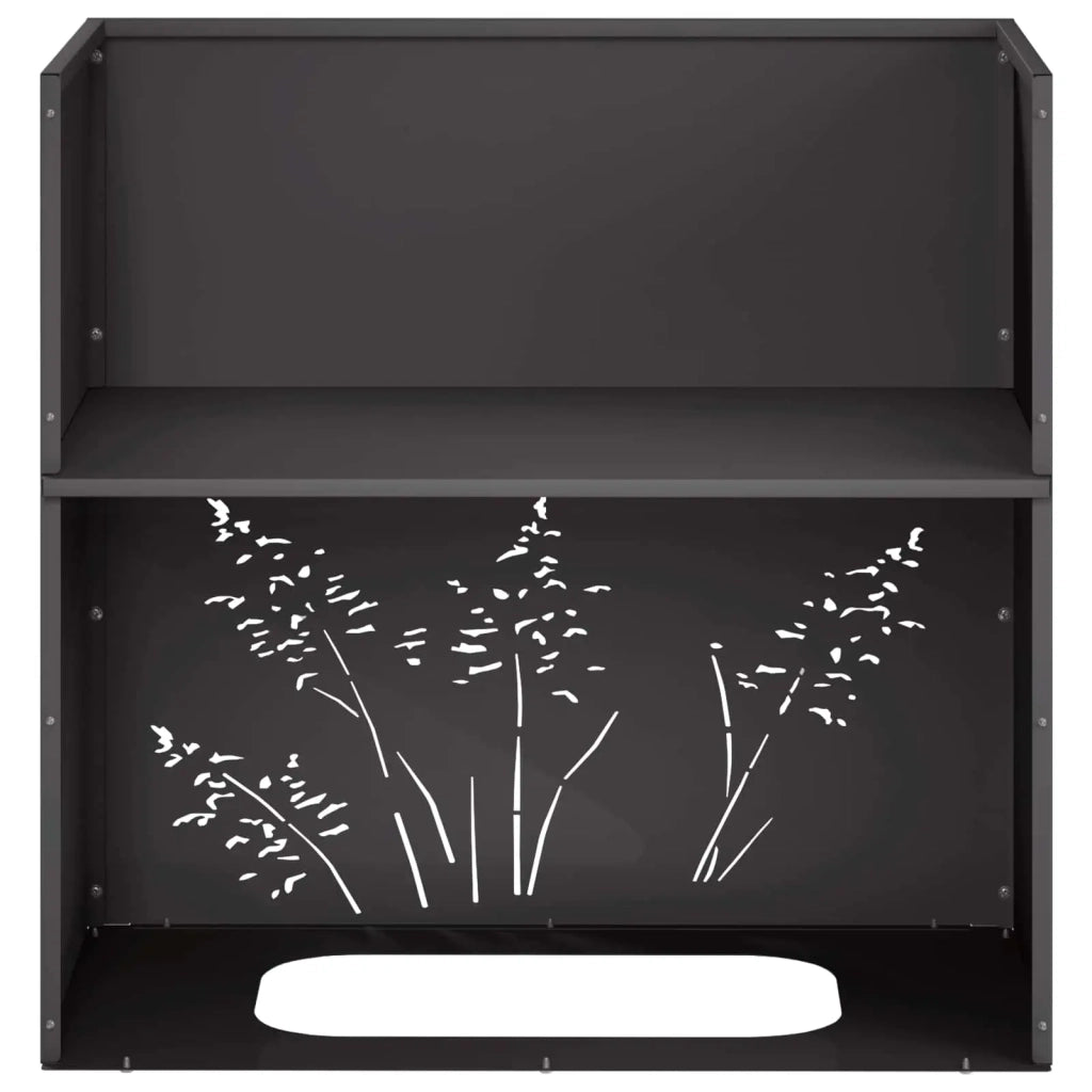 Vaso da giardino 2 pz Nero 50 x 30 x 49 cm 8005807