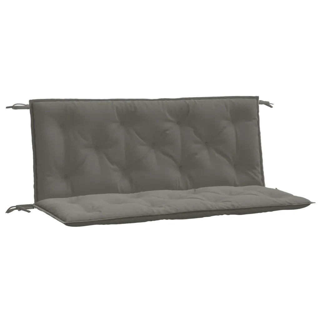 Cuscini Panca Giardino 2pz Grigio Scuro MÃ©lange 120x50x7 cm