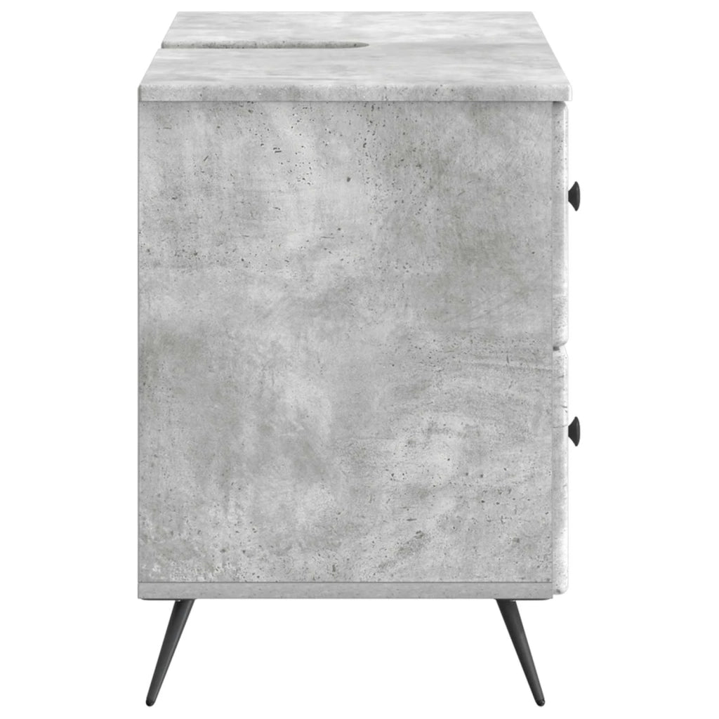 Armadio per Lavabo da Bagno BREDA Grigio Cemento 897458