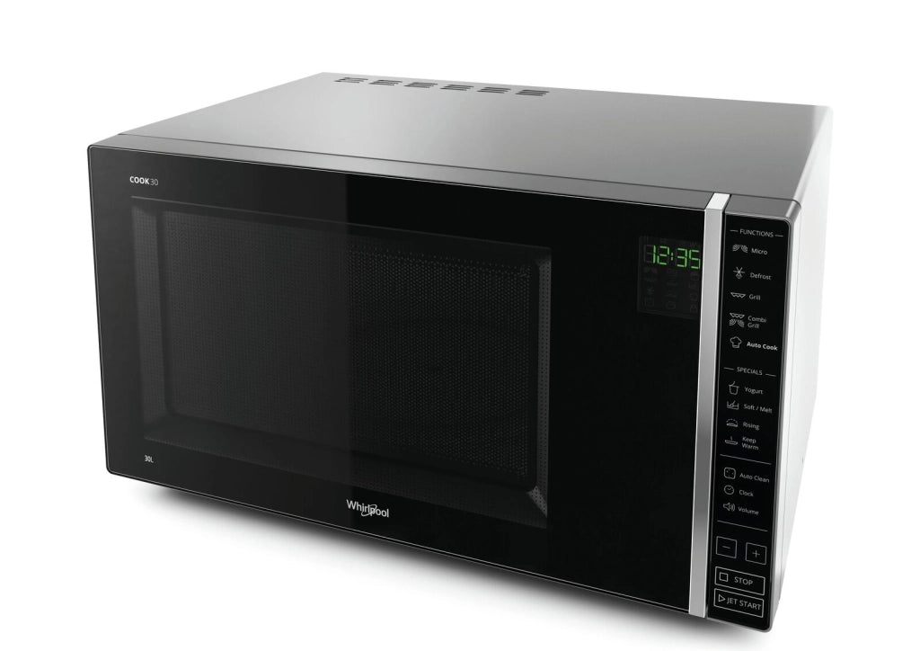 Whirlpool MWP 303 SB Superficie piana Microonde combinato 30 L 900 W Nero, Argento