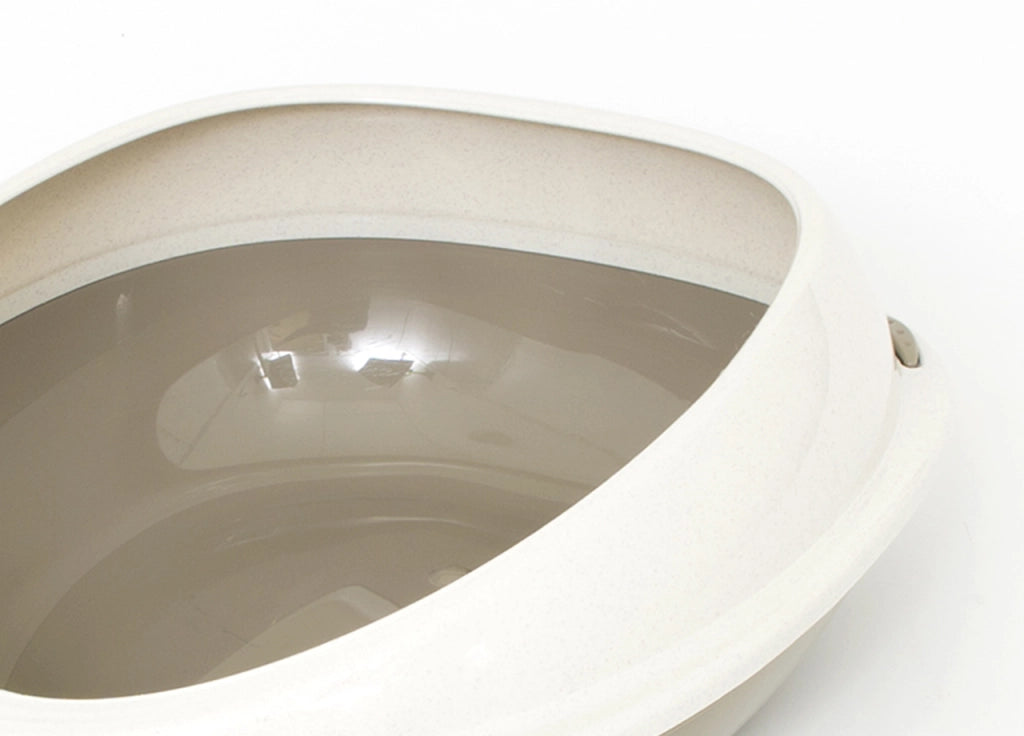 Lettiera Toilette Per Gatti Ovale 57x40x19cm Modello 700089 Colore Beige