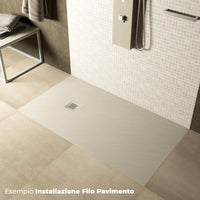 Piatto Doccia in Pietra 80x180 cm Pedrinelli Ardesia Stone Side Sabbia