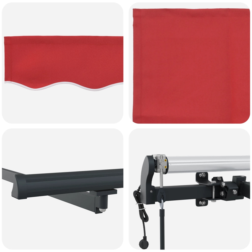 Tenda Retrattile Automatica Rossa 300x250 cm