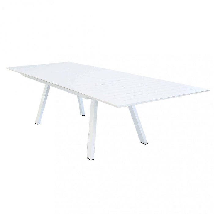 Tavolo Zante Allungabile 200/300x110x75 h cm in Alluminio Bianco