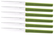 Set 6 Coltelli da Tavola Lama Liscia Manico in Polipropilene K8 Turtle Verde
