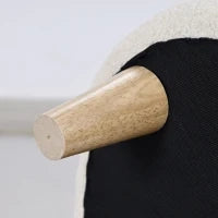Poltrona per bambini, poltrona in peluche con orecchie d'orso, rivestimento in peluche, schiuma, beige
