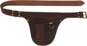 Borsa da Giardino in Pelle Rilasciabile con Cinturino per Elettricisti e Falegnami - Mocha - 26*22cm