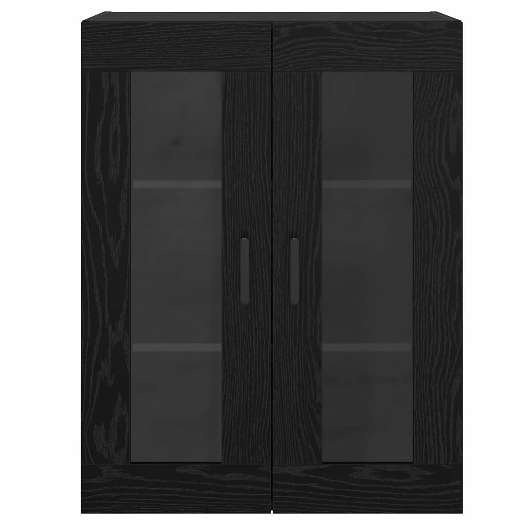 Credenza-Buffet-Armadio da cucina Rovere Nero 69,5 x 34 x 90 cm Legno multistrato 639129