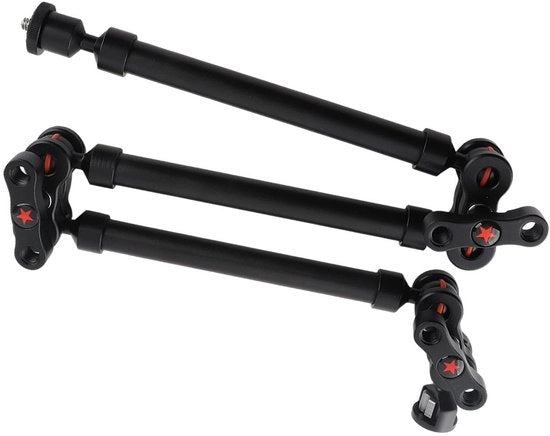 Supporto per Fotocamera 29,7 Pollici - Braccio Articolato con 360° di Rotazione - Resistente fino a 2 kg - in Alluminio