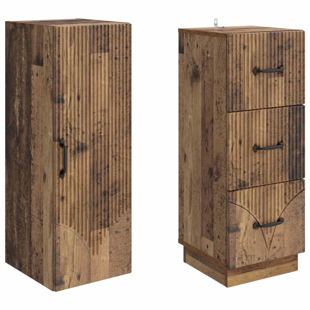 Set di armadi 2 pcs Legno antico 33 x 34,5 x 87 cm