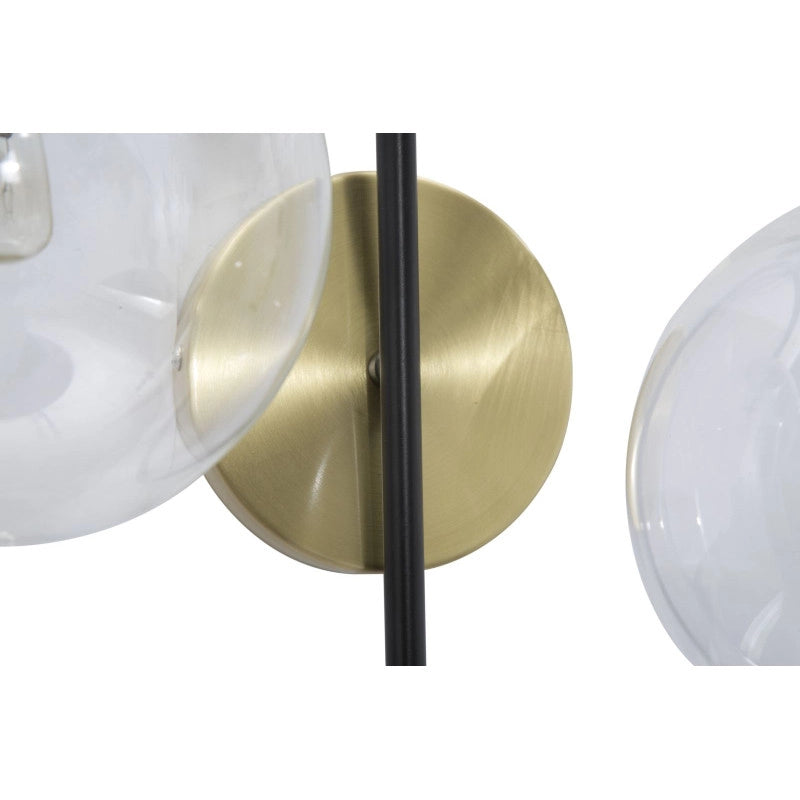 Lampadelle A Da Muro Iron Black cm 36x24x45