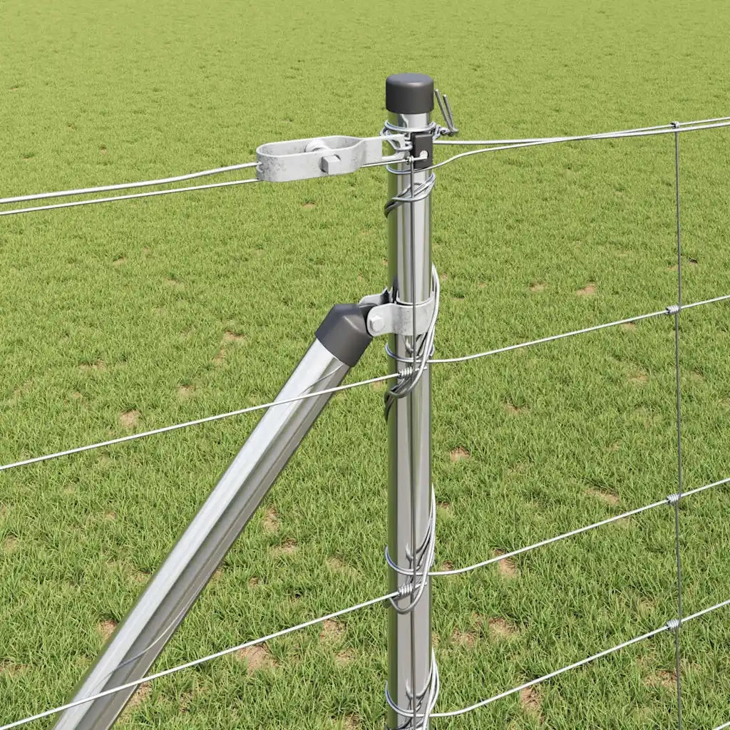 Palo della recinzione Zincato 25 x 1,2 m Acciaio