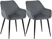 2er Set Esszimmerstuhl Vessa Samt