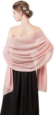 Sfumatura di seta - Leggero e soffice come la seta - Tule - Donna - 175*70 cm - Rosa