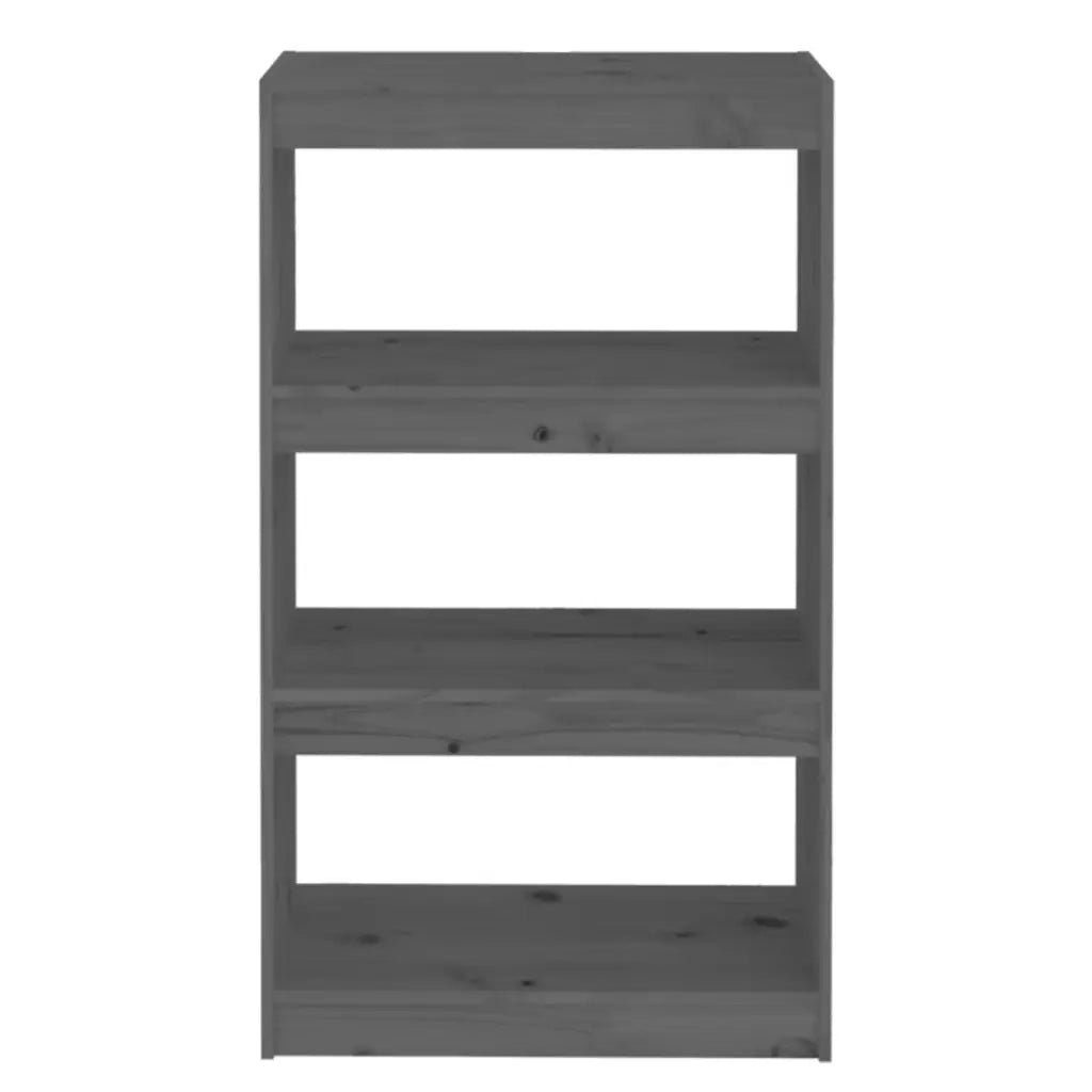 Libreria/Divisorio Grigio 60x30x103,5 cm in Massello di Pino 808165