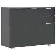 Credenza | Madia | Buffet da pranzo | Armadio da pranzo Nero Lucido 107x35x80,5 cm