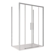 Box doccia tre lati scorrevole cristallo 6mm h195 lagoa-trio, misura 80x170x80