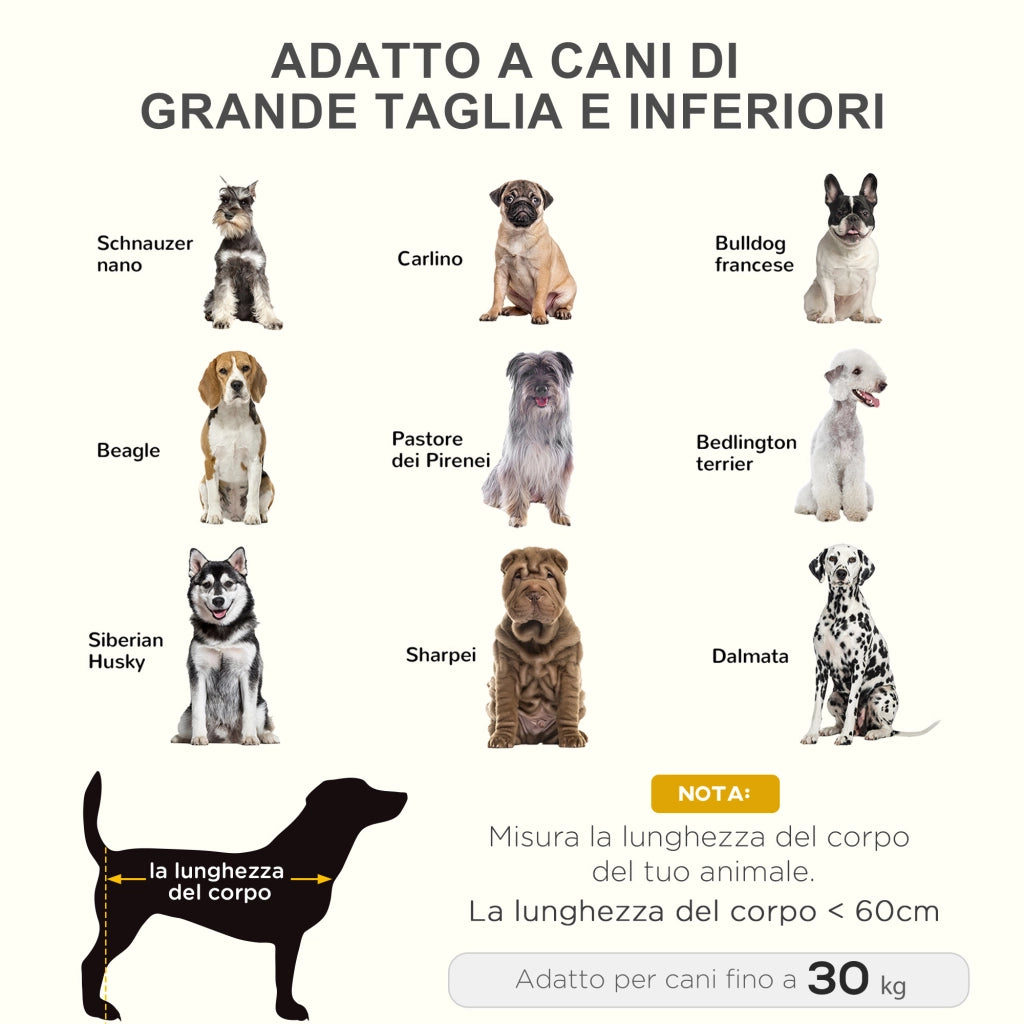 Brandina per Cani in Metallo e Tessuto Oxford ¨C zephmum ¨C Marrone e Nero 92x76x18 cm
