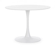 Tavolo Ø100x75h cm Bloom Bianco Opaco