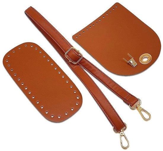 Set di borse a mano con accessori - 3 pezzi - con rivestimento in PU
