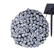 Catena LED luci di Natale con ricarica ad energia solare 300 led 30 mt luce Bianca Fredda