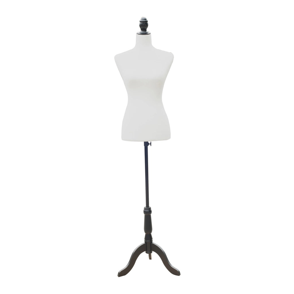 Manichino da Sarto Regolabile ¨C zephmum ¨C Bianco 130-168 cm con Treppiedi in Legno