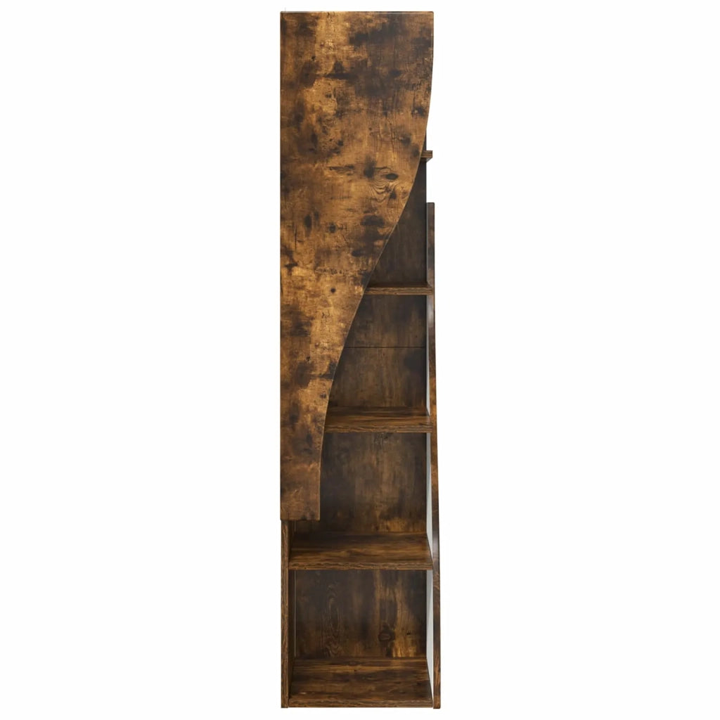 Mobile angolare 32x32x140cm Legno ingegnerizzato Rovere fumé 889880