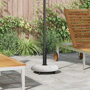 Base Parasol con Ruote per pali da 37/42/52/58mm Grigio Chiaro Cemento